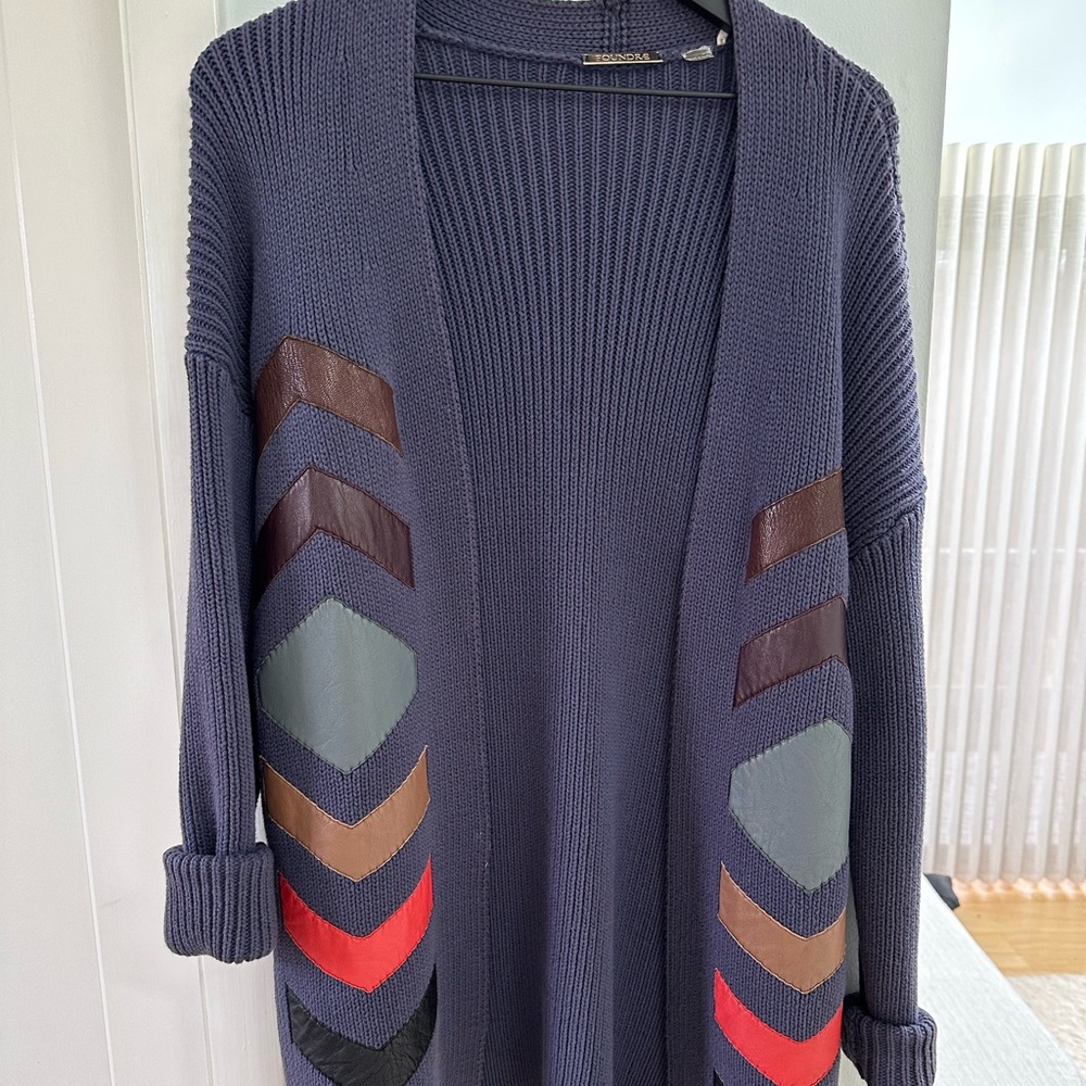 Foundrae Leather Sweater - Barneys New York